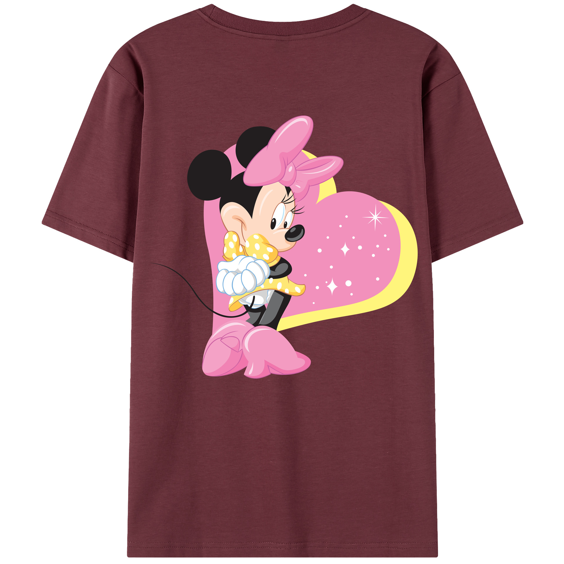 （画像用） ミッキーマウス Mickey Mouse 綿100％半袖Tシャツ（背面プリント）